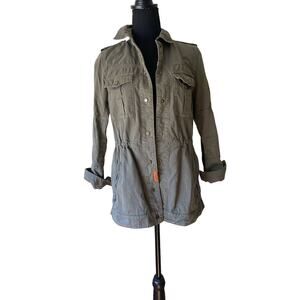 ZARA Utility Field Jacket Safari Green Small